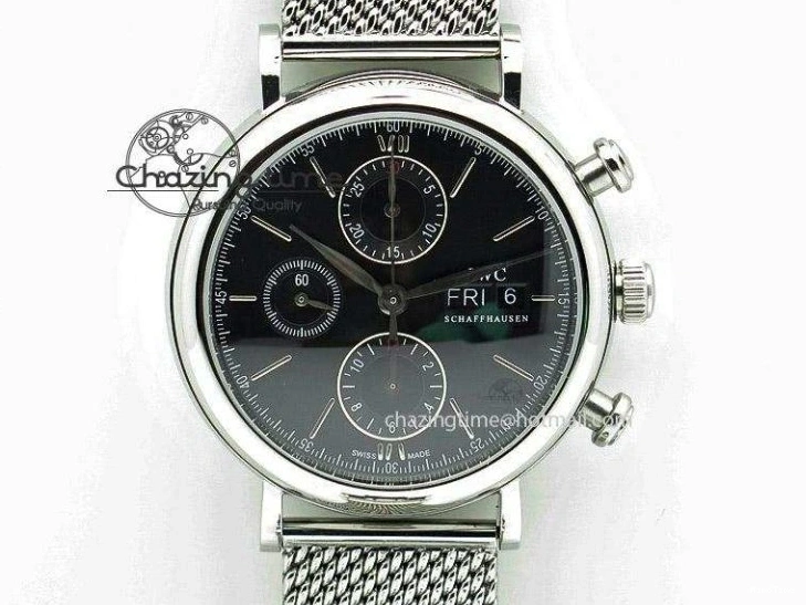 MIROTIME 0107 Mark XVII IW326504 MKS 1:1 Best Edition Black Dial On SS Bracelet MIYOTA 9015 V Durable 7210